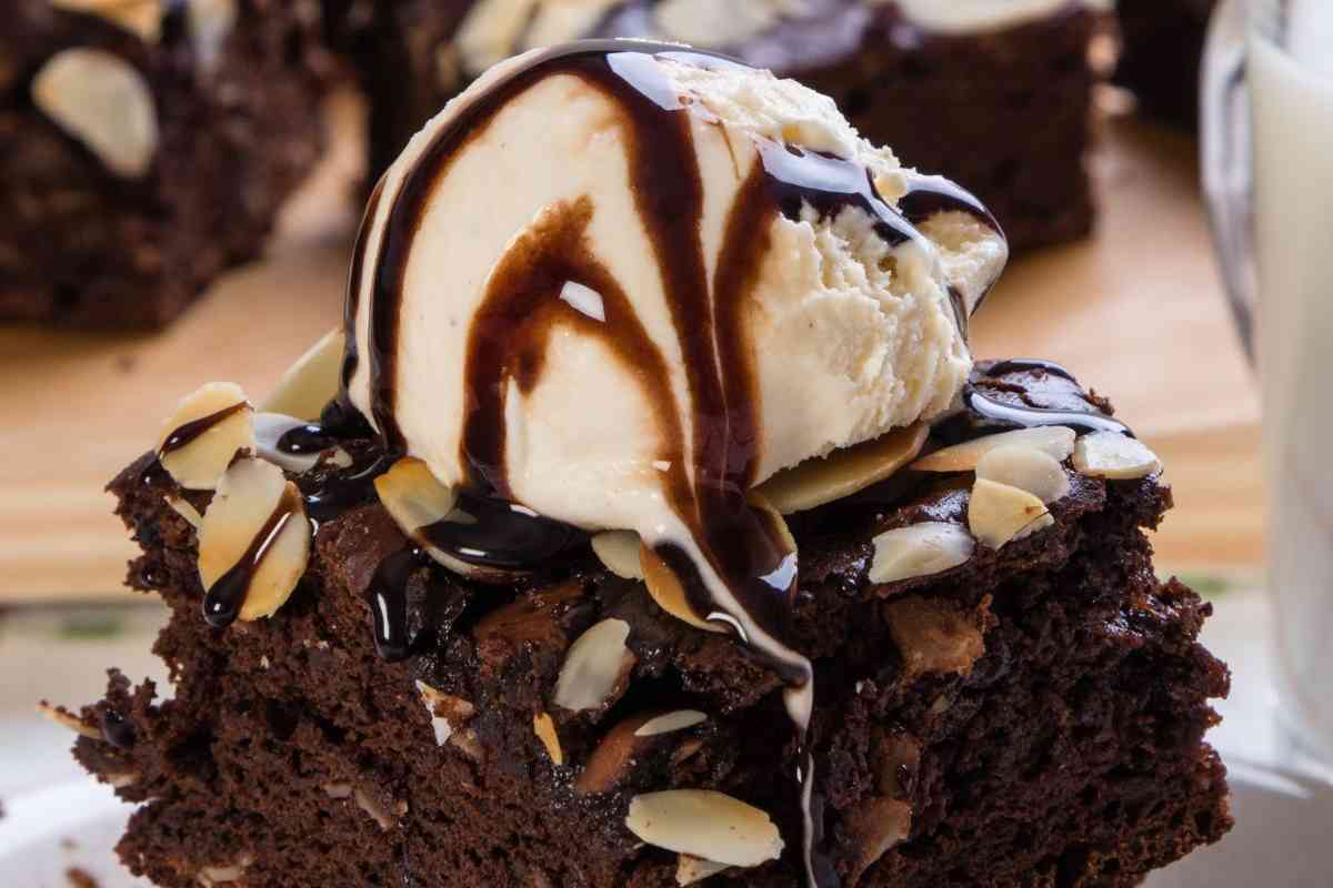 gelato vaniglia e brownies
