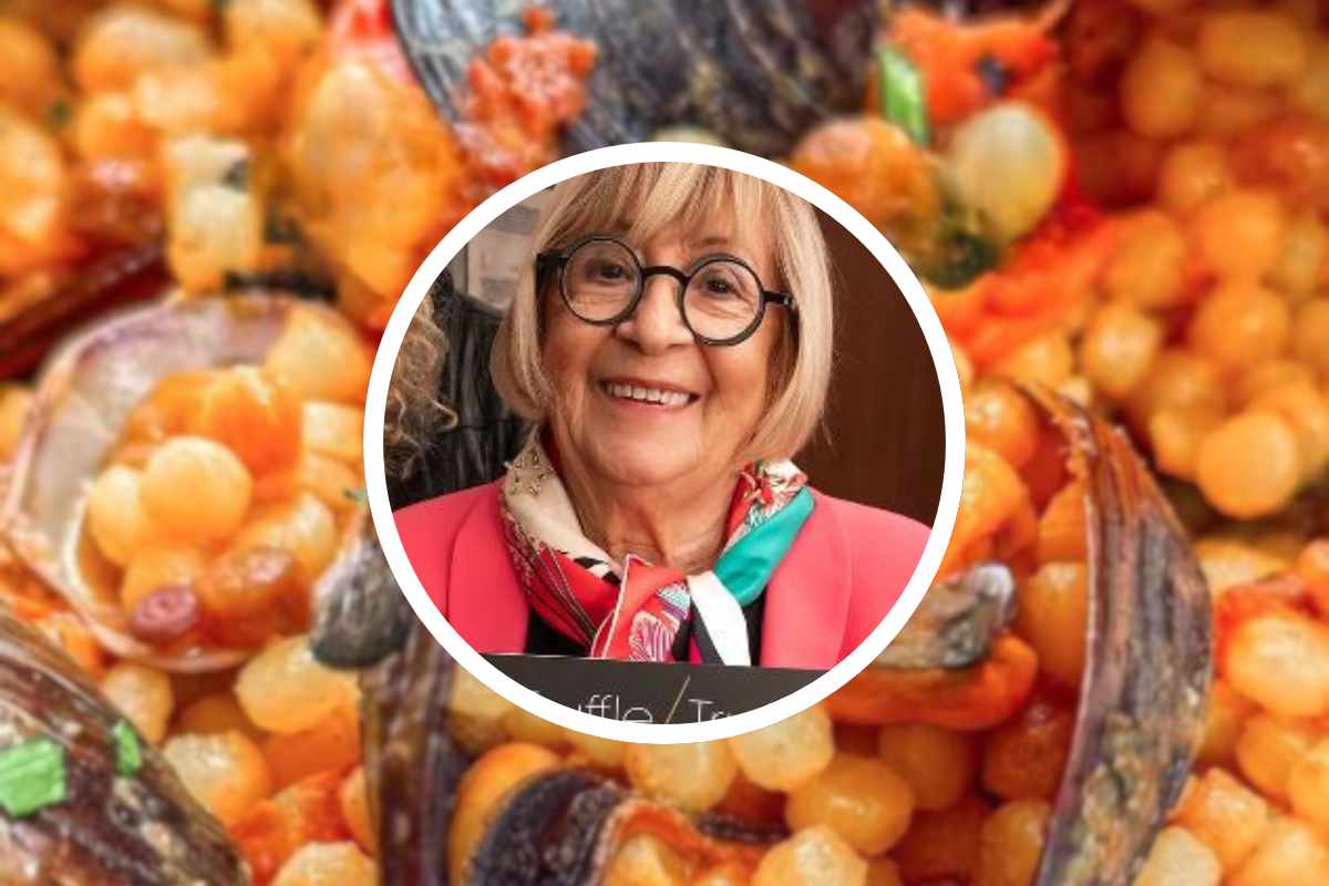 Anna Moroni fregola con le cozze