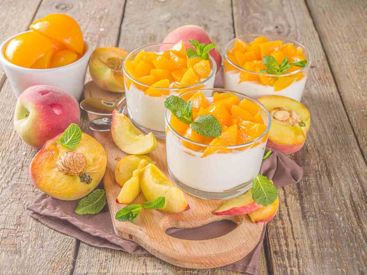 panna cotta alle pesche