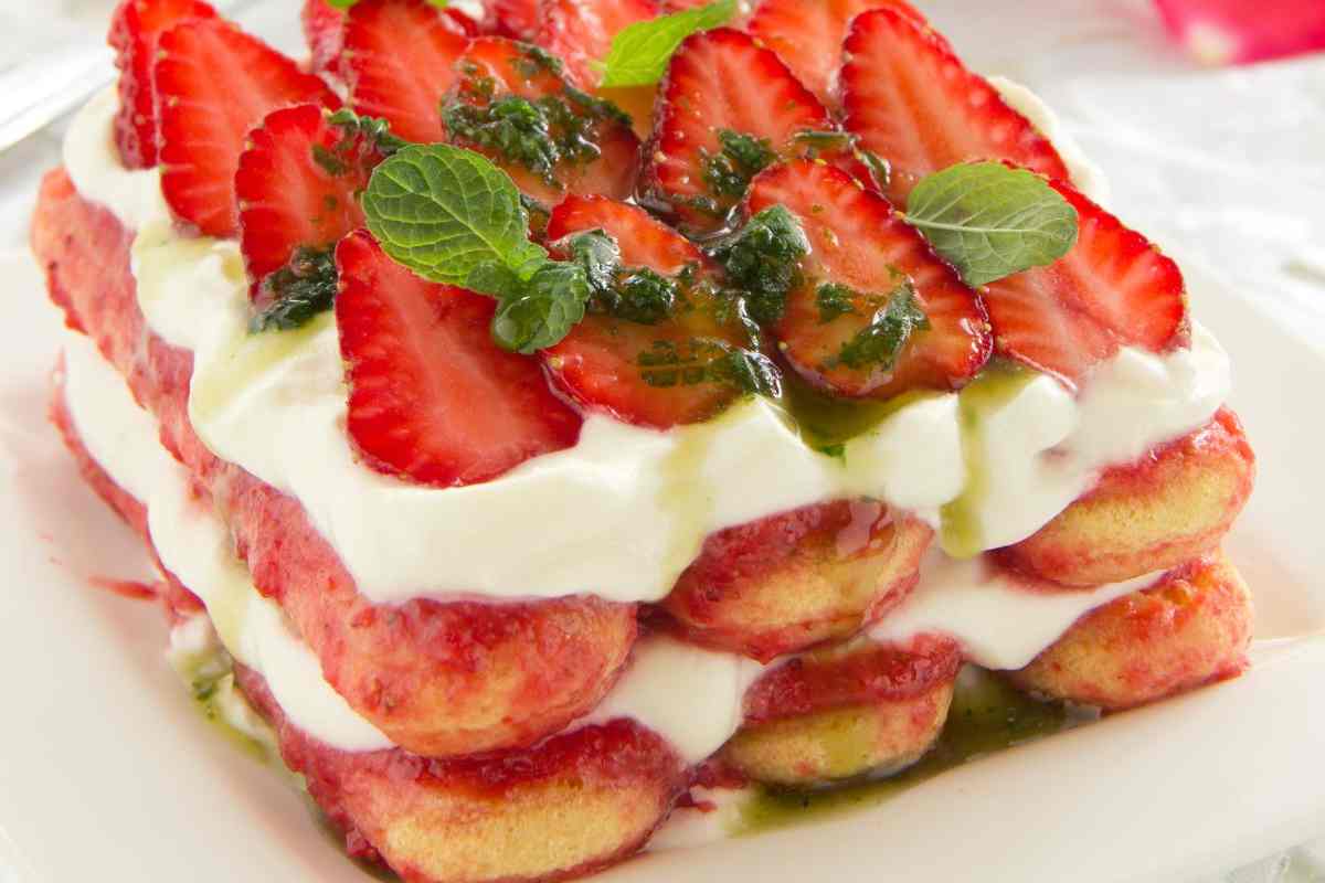 tiramisù con fragole
