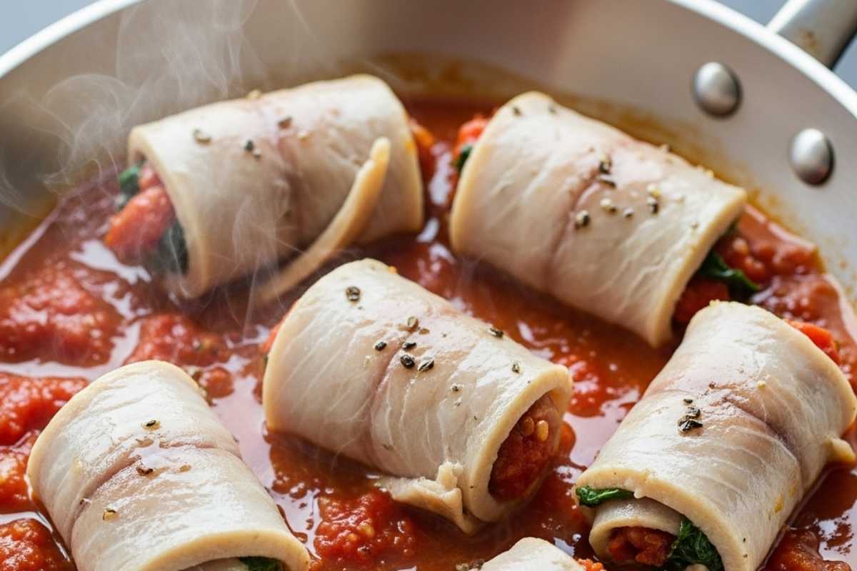 involtini di pesce in padella
