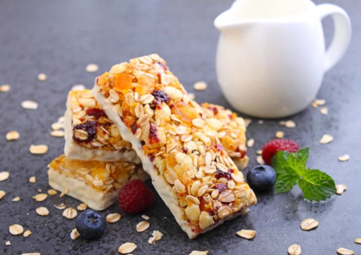 merendine con sopra frutta e semi