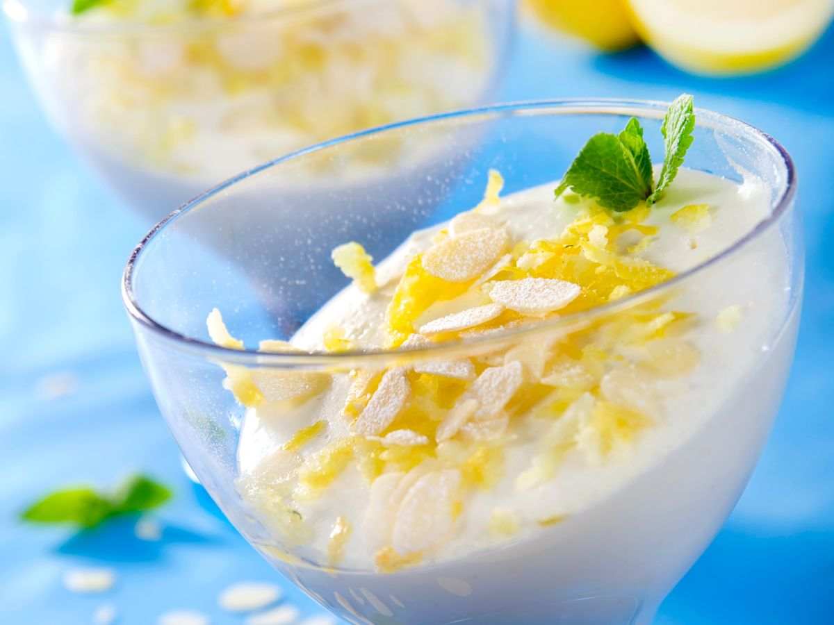 coppa con crema limone