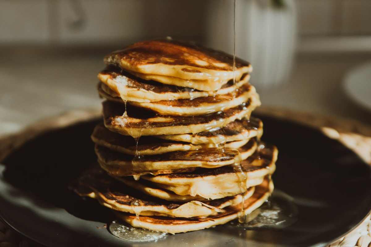 pancakes con miele