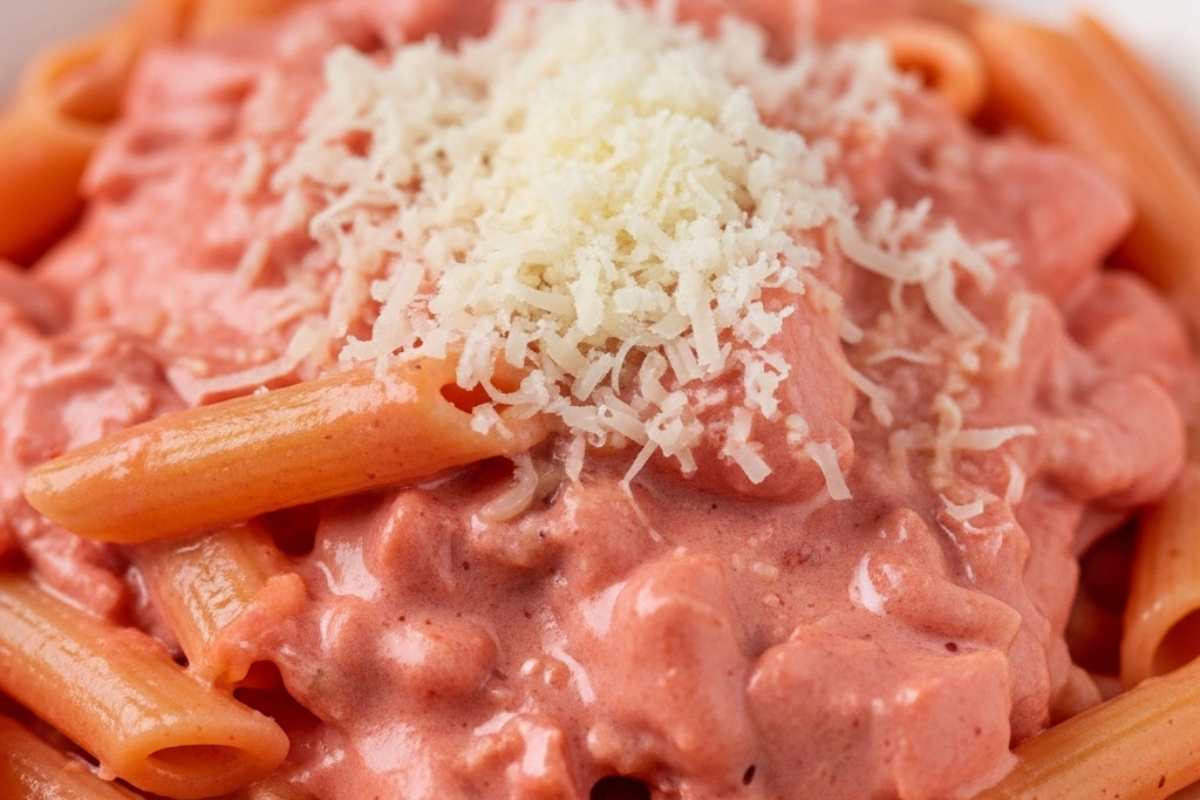 pasta con crema di salame