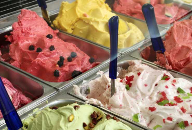 vaschette di gelato artigianale