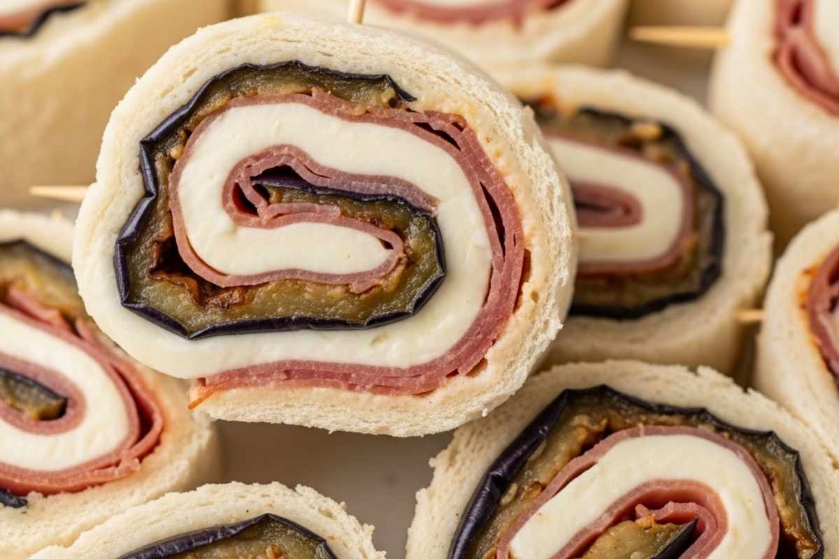 rotolini di mozzarella, prosciutto e melanzane