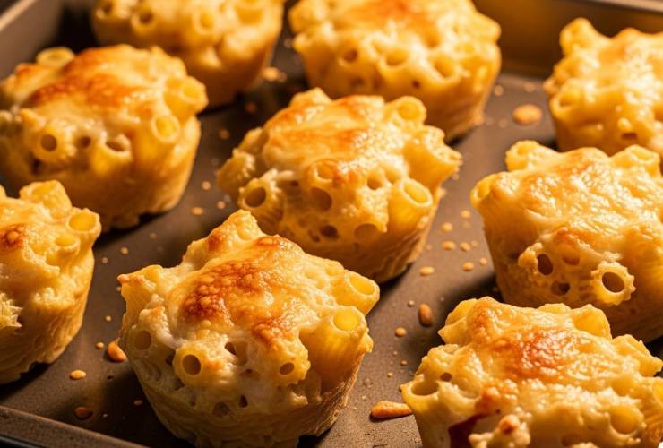 muffin di pasta al forno