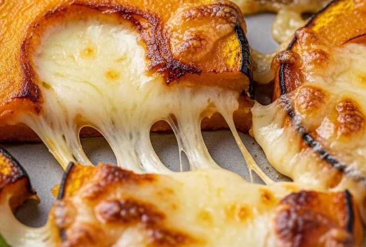 parmigiana di zucca con provola filante