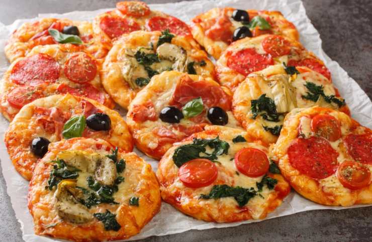 pizzette in vari gusti
