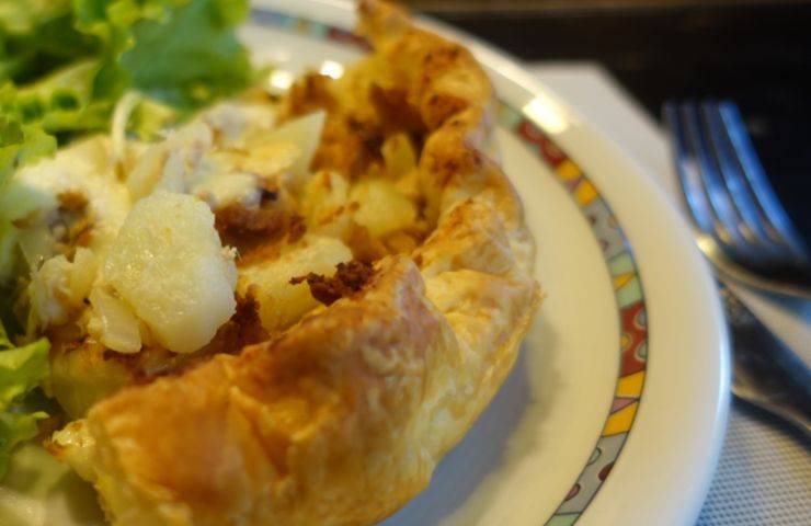 fetta di torta slata patate
