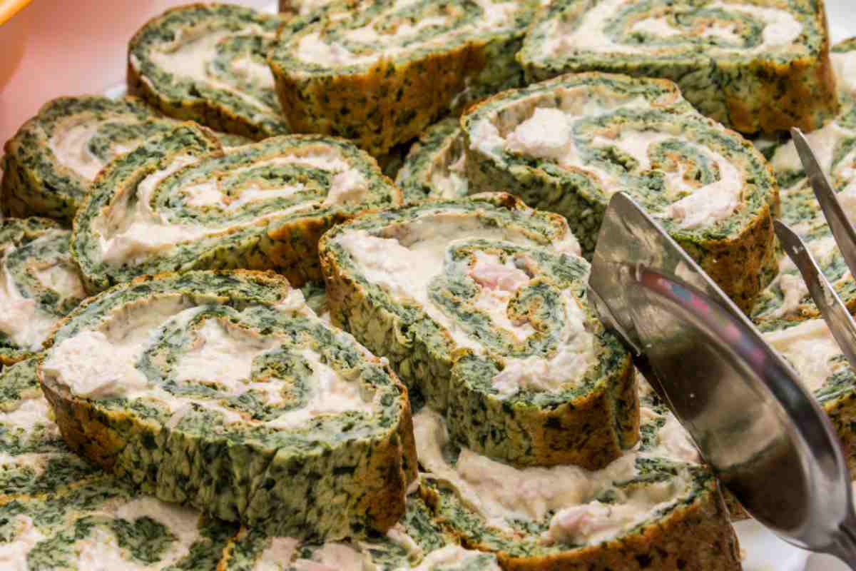 girelle di spinaci con ripieno cremoso