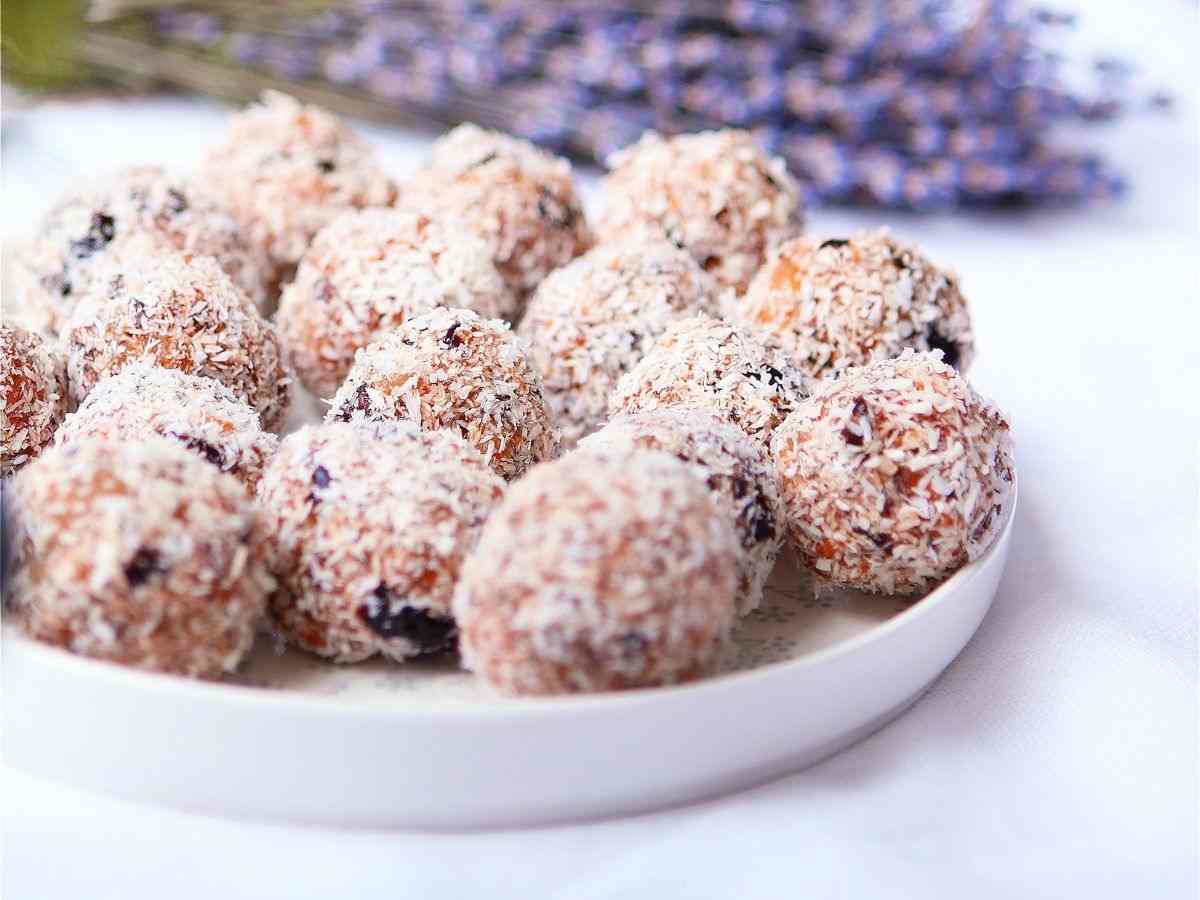 palline rivestite di cocco