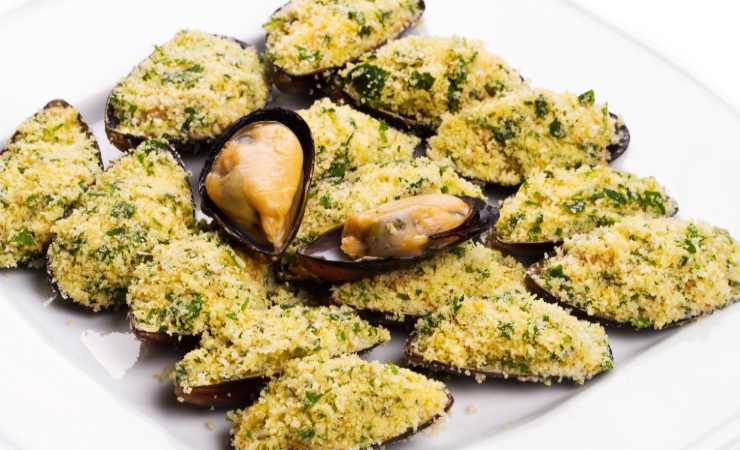 cozze gratinate
