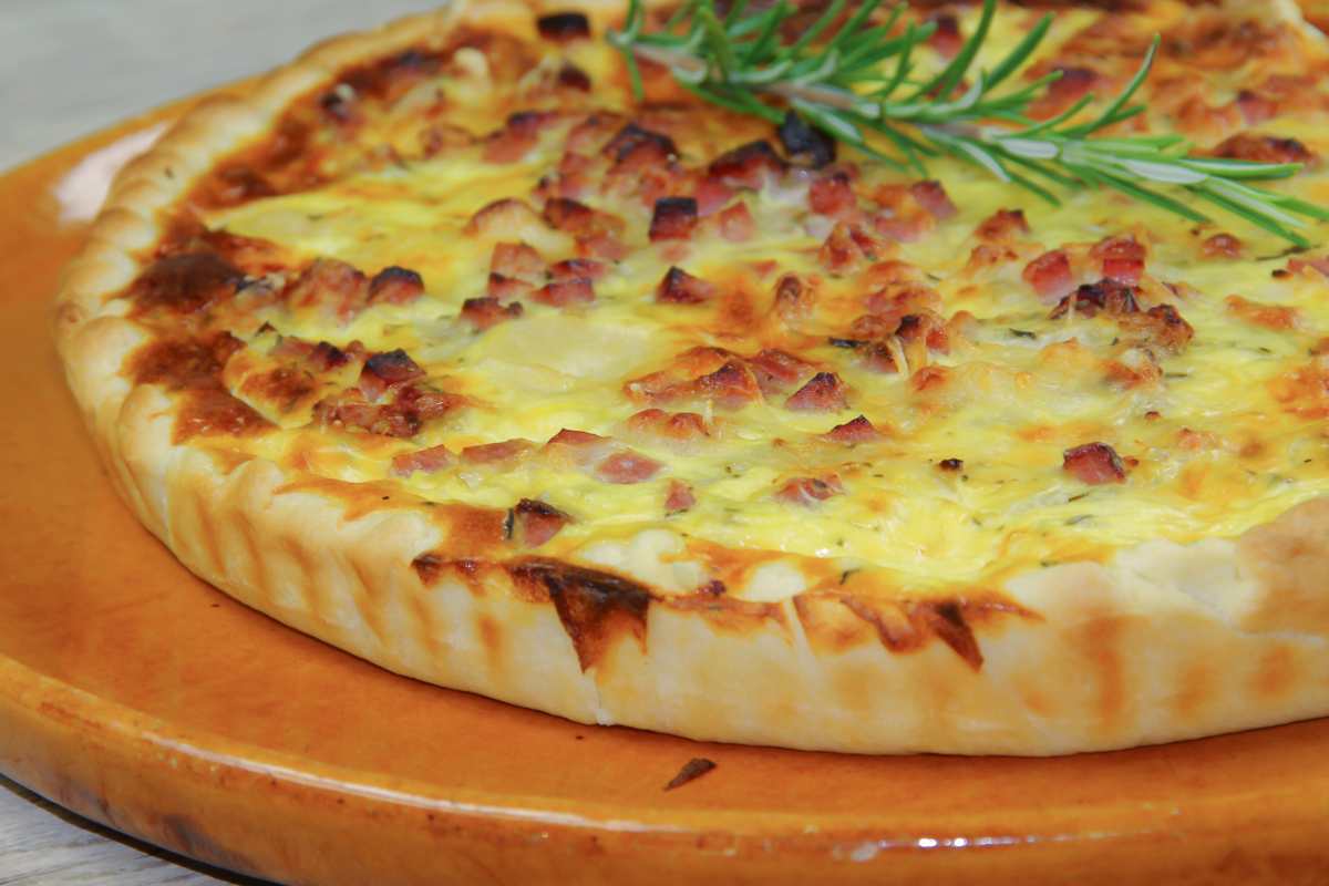 torta rustica zucchine e prosciutto