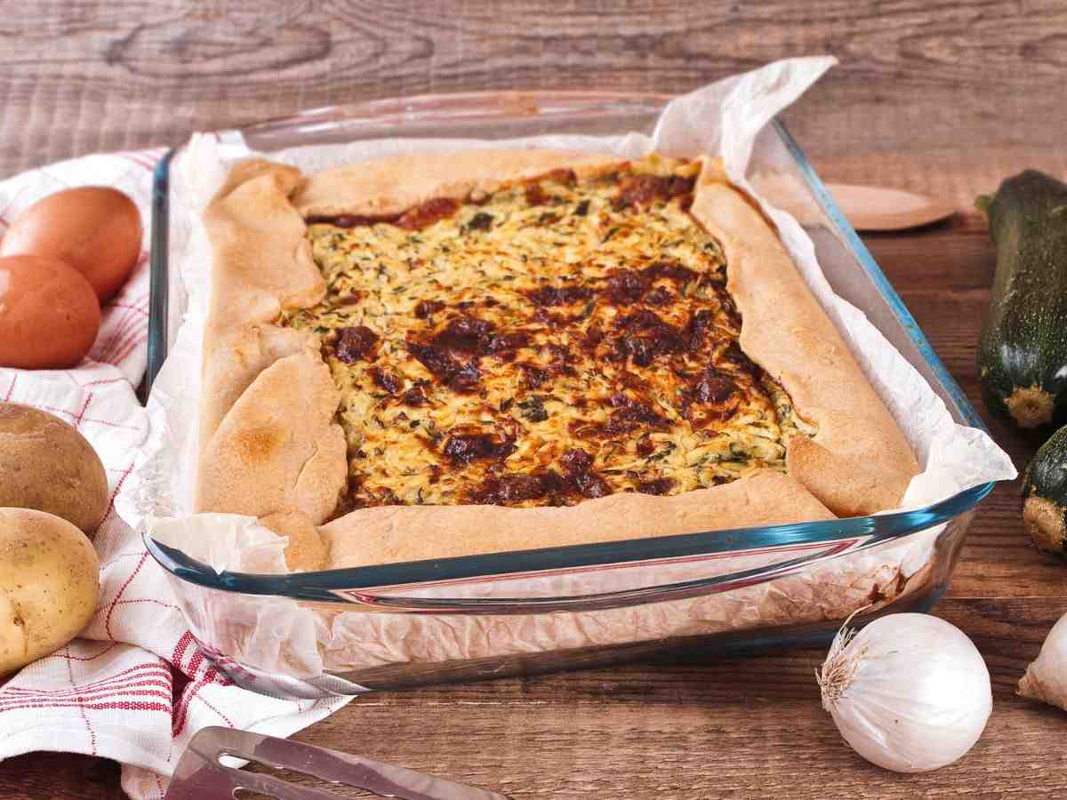torta salata con zucchine