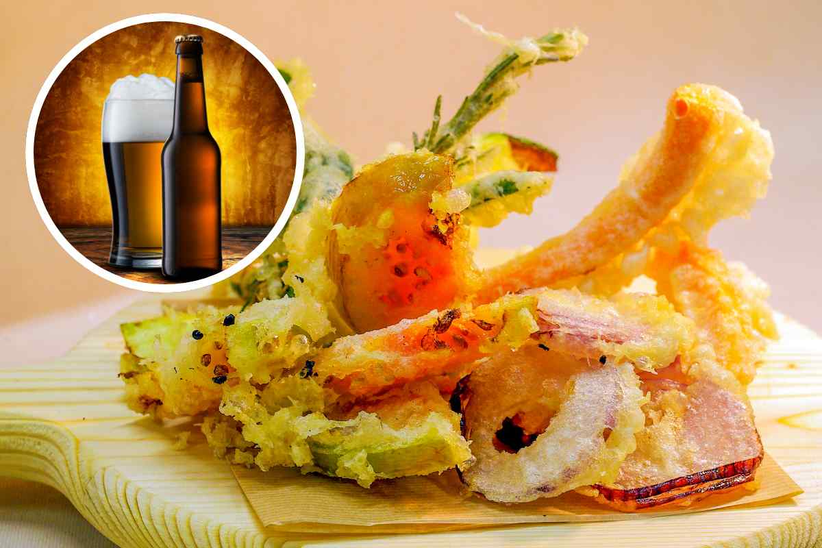 verdure fritte in pastella e birra