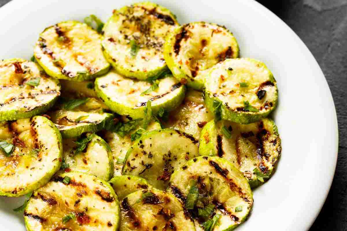zucchine grigliate condite