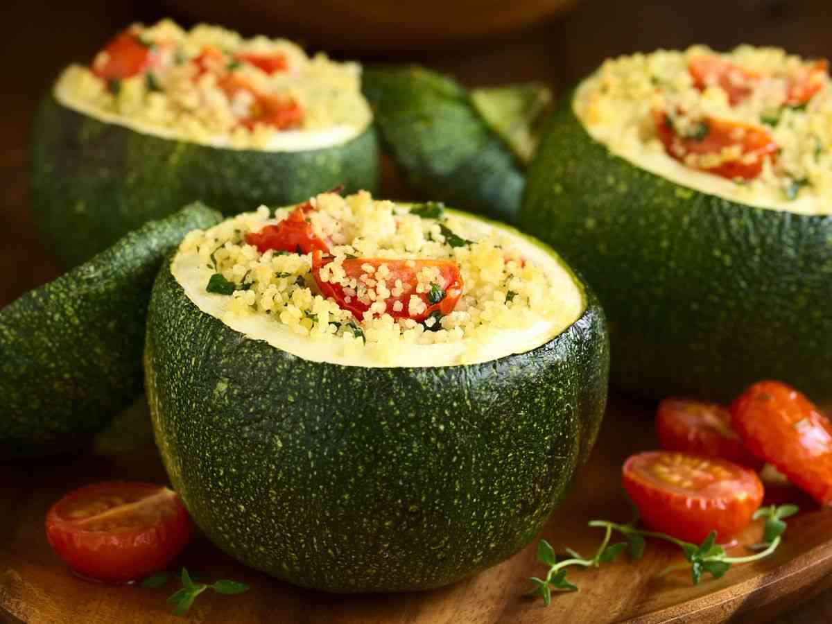 zucchine ripiene con cuscus