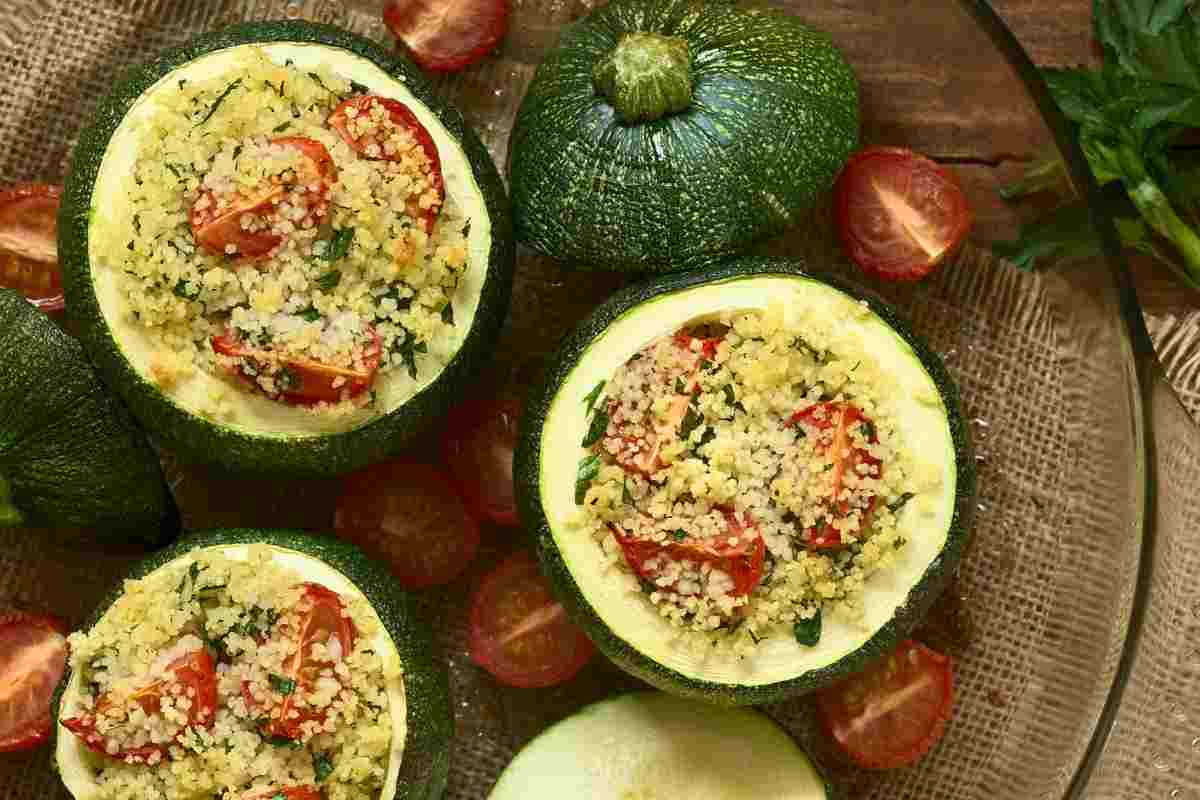 zucchine farcite di cuscus