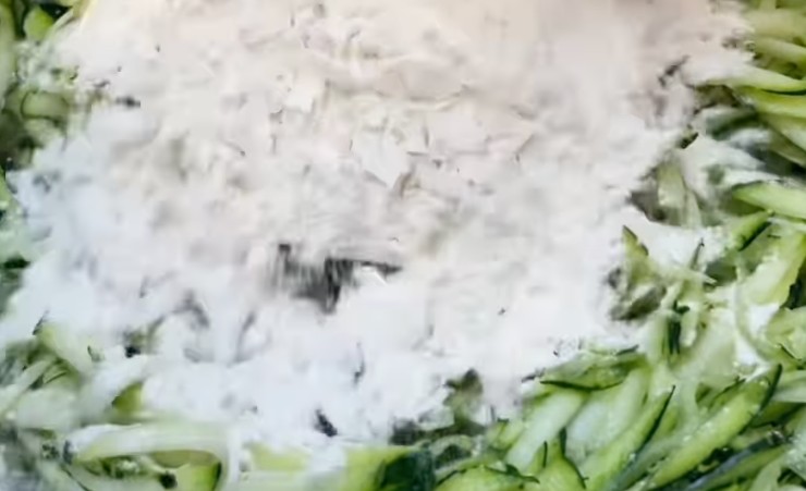 impasto zucchine e farina