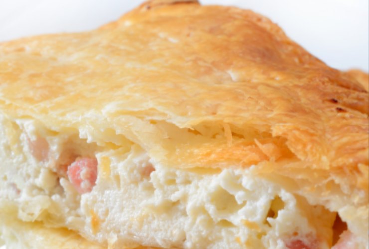 Calzone con ricotta e prosciutto 