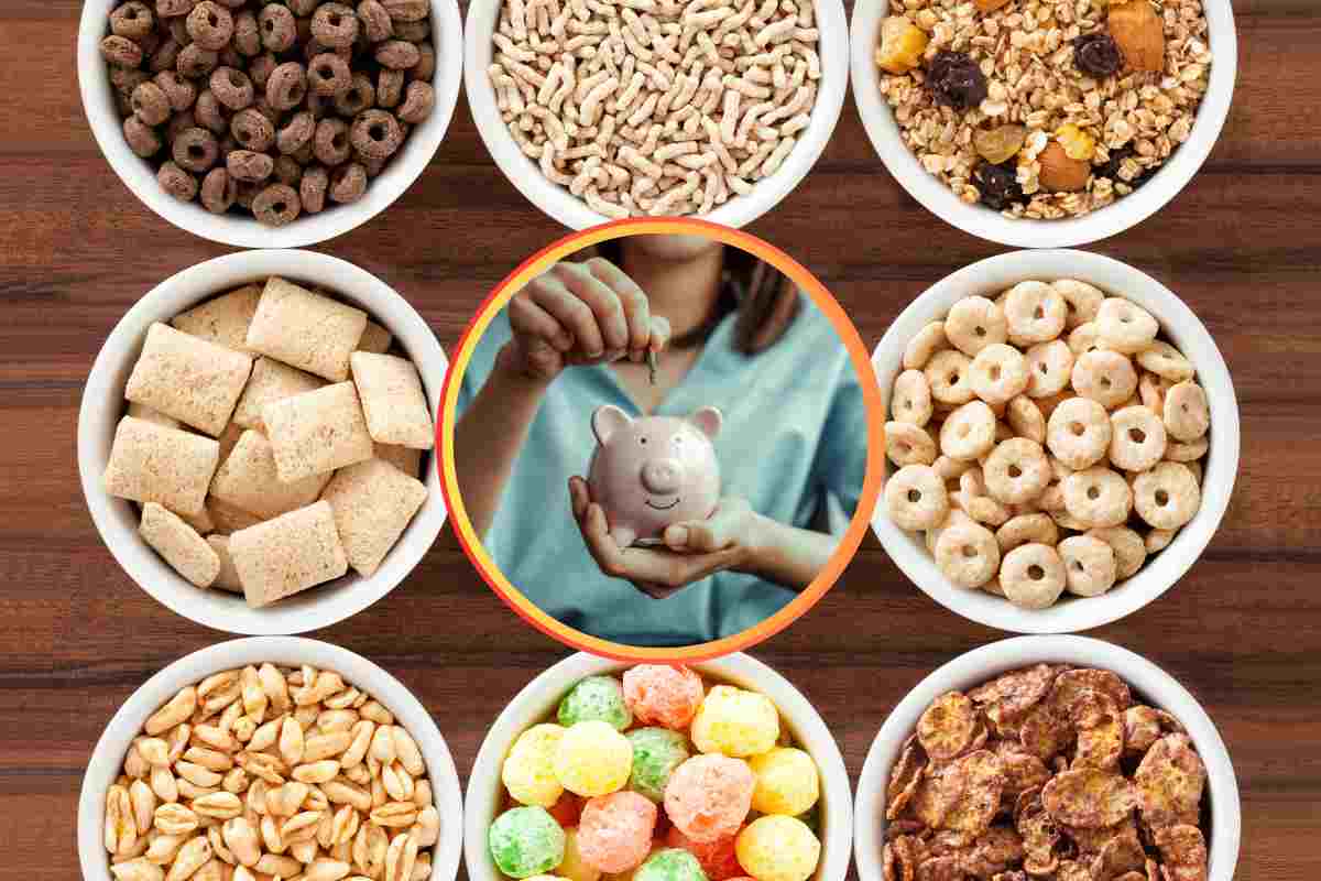 Cereali di diverso tipo in delle ciotole