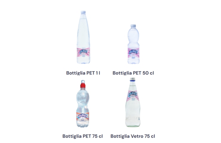 Diversi formati dell'acqua Tepelene