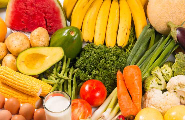 Diversi alimenti sani