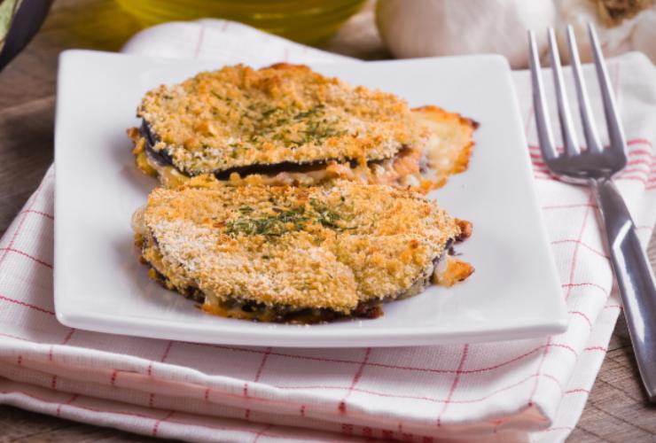 Due cotolette di melanzane 
