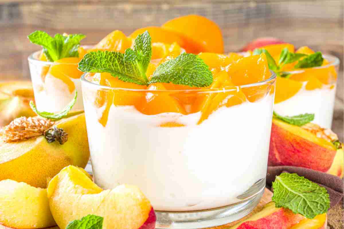 coppa al mascarpone e pesche