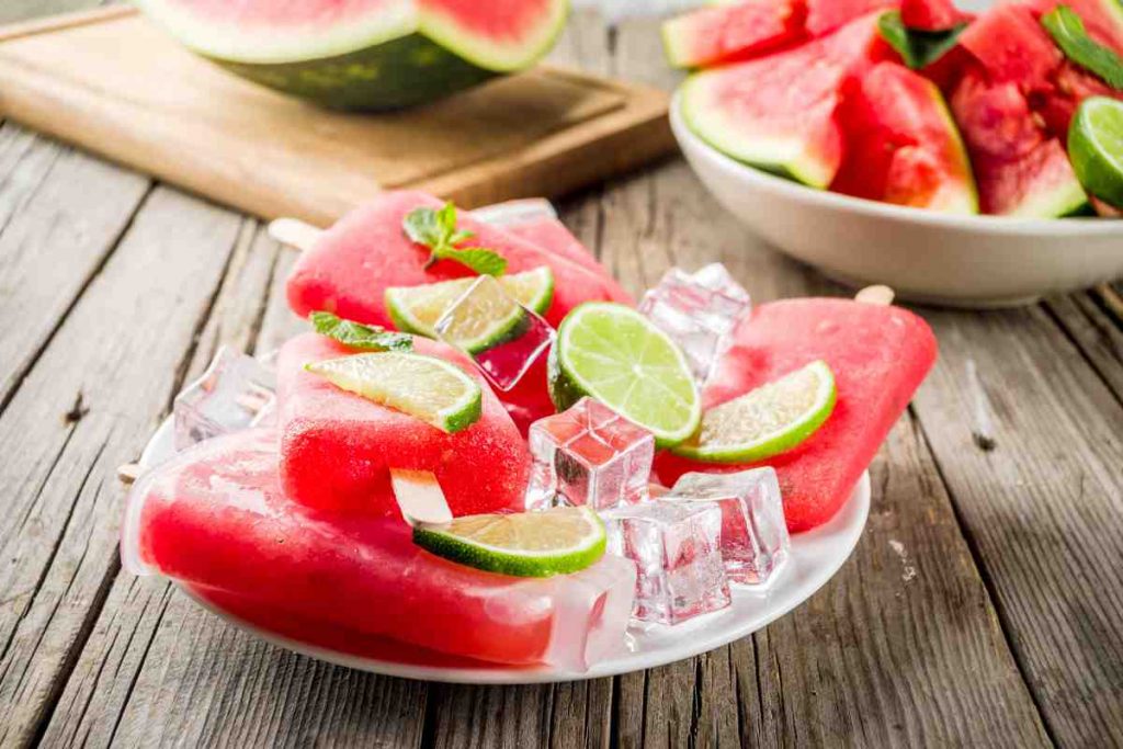 Ghiacciolo alcolico al cocomero