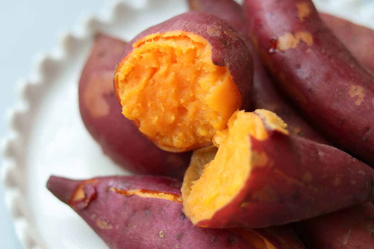 Delle patate dolci viste da vicino