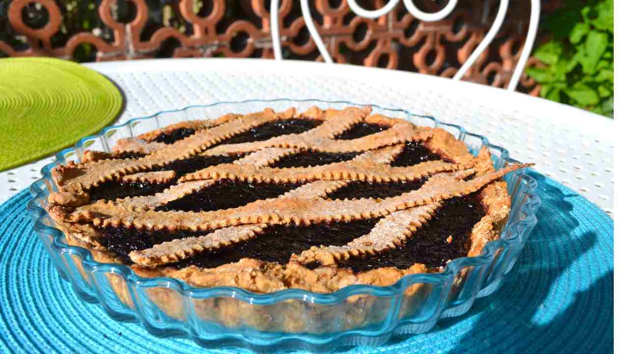 Crostata integrale con la marmellata