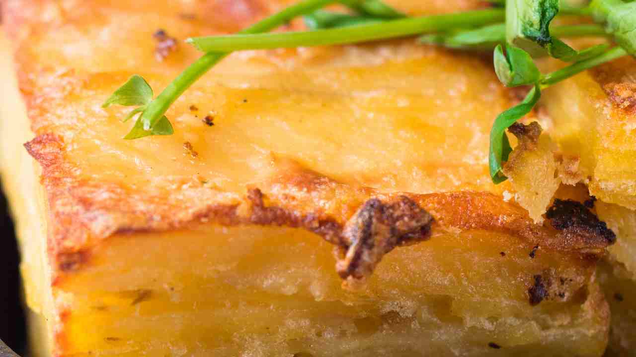 Sformato patate mortadella parmigiano