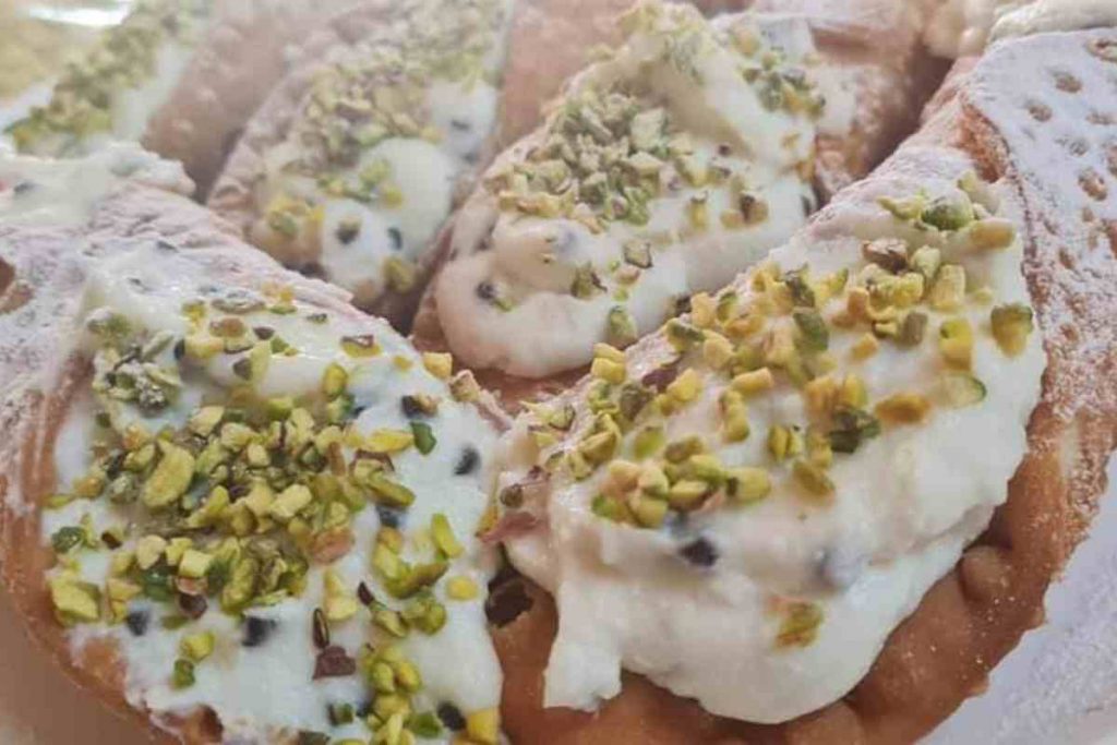 Torta Cannolo Siciliano vista da vicino