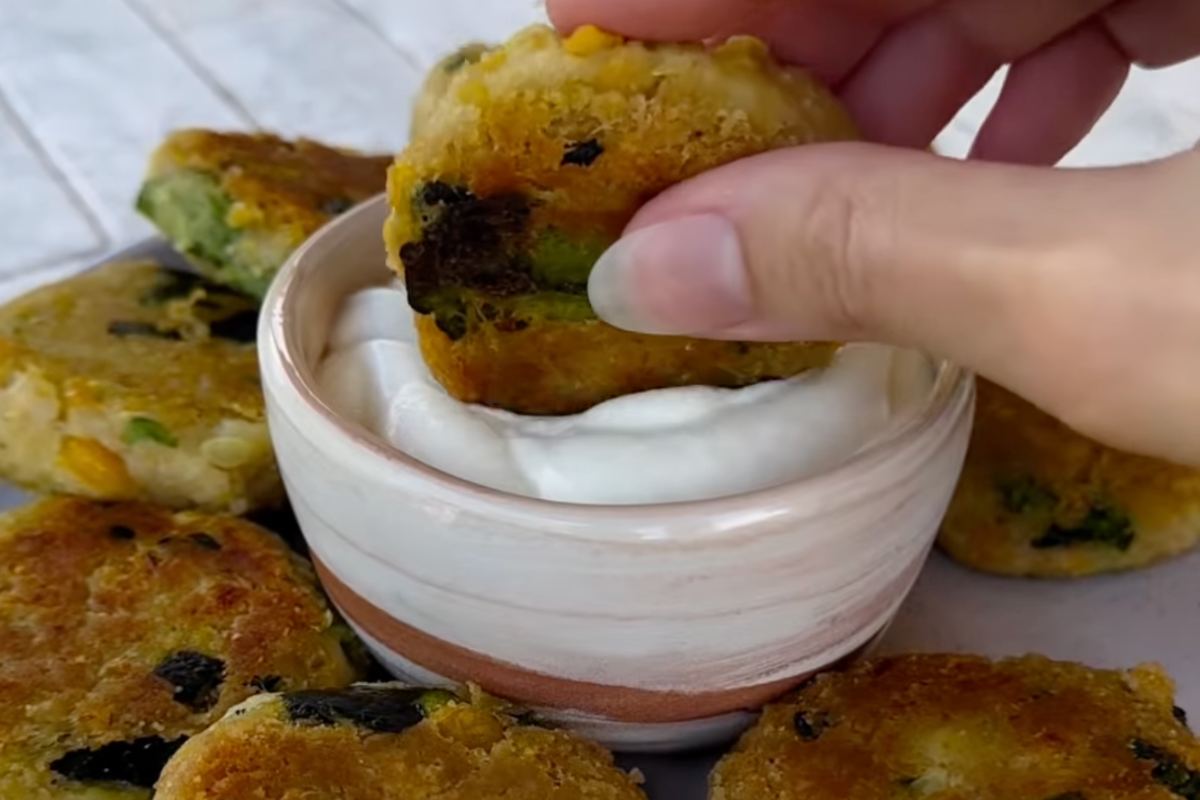 burger veg con salsa yogurt