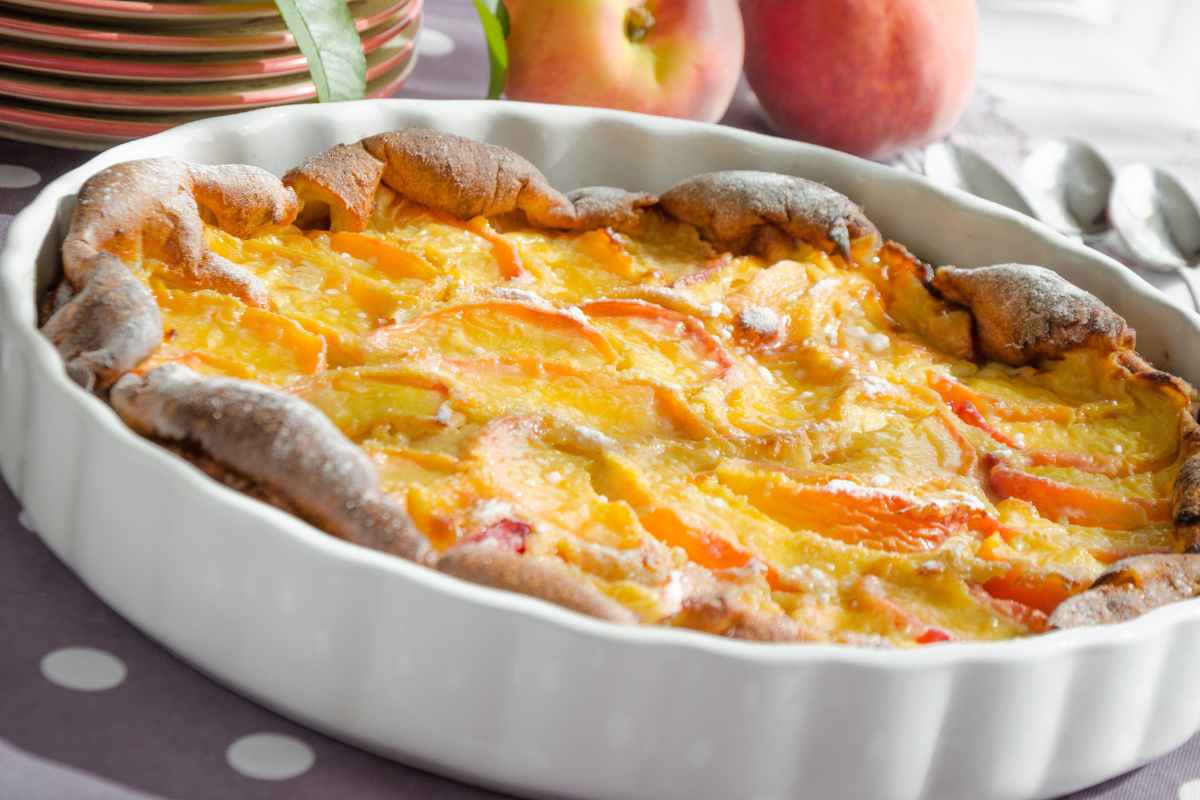 clafoutis alle pesche