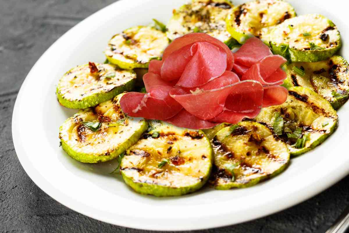 zucchine grigliate e bresaola
