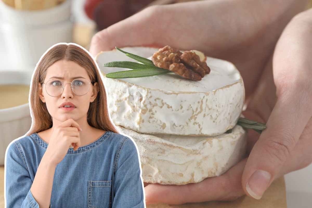 formaggio in mano e ragazza in primo piano