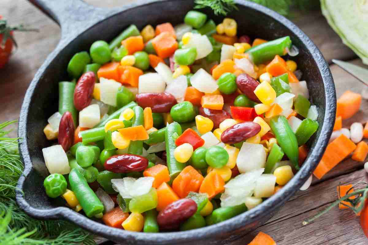 verdure miste in padella