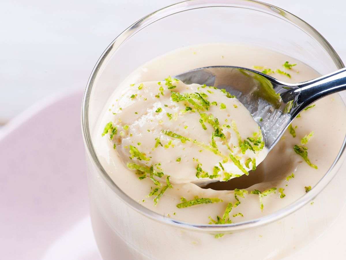 mousse cremosa con lime
