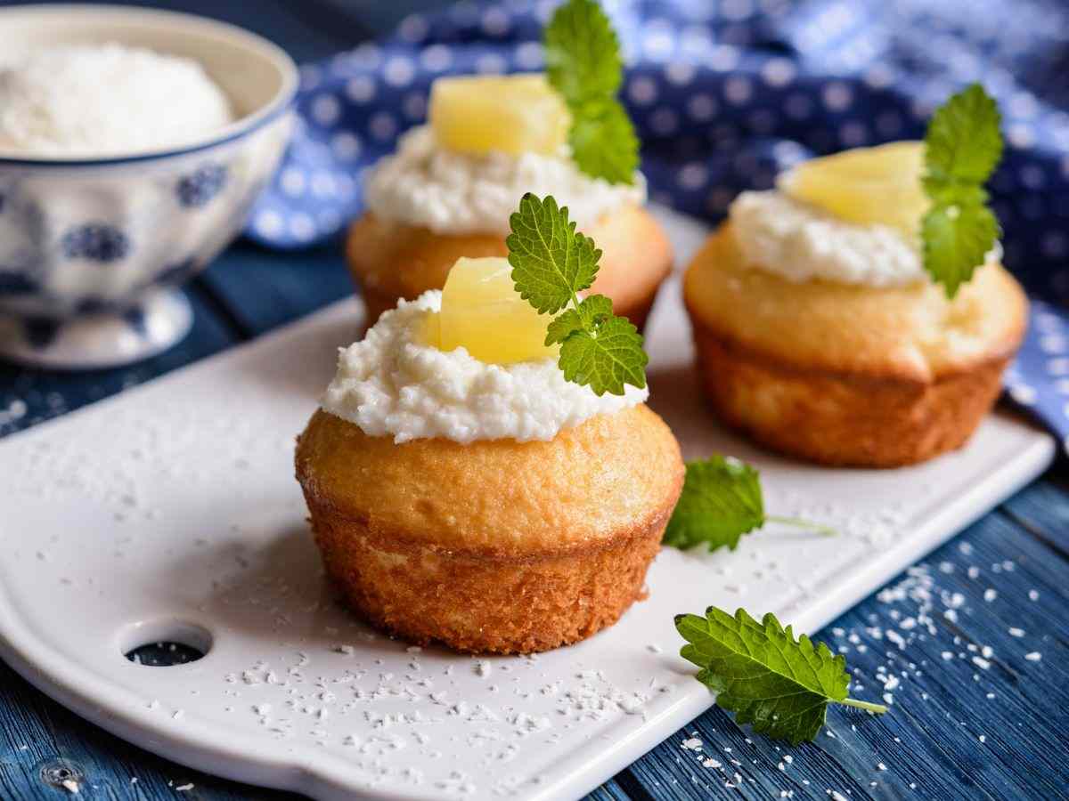 muffin con ananas