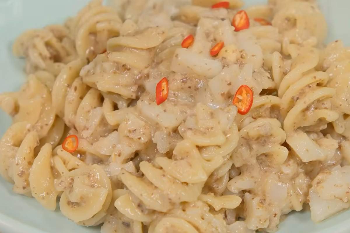 pasta con baccalà