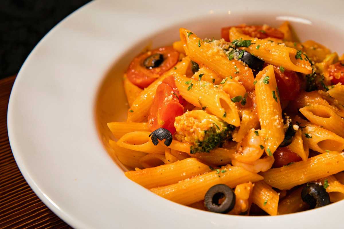 pasta pomodoro e olive