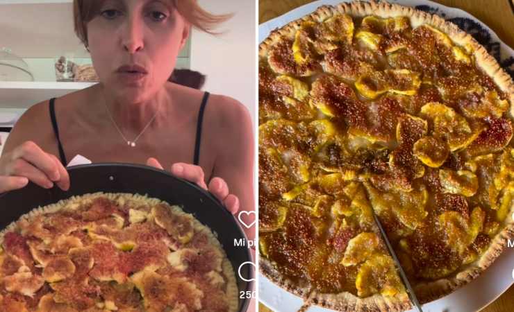 Benedetta Parodi prepara la crostata di fichi