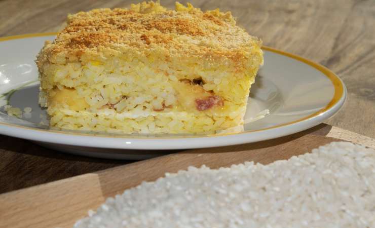 frittata di riso e riso crudo 