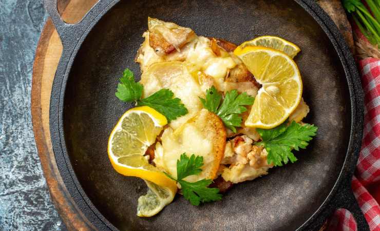 padella con merluzzo al limone