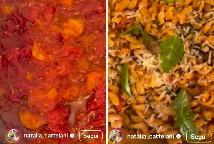 sugo e pasta al pomodoro 