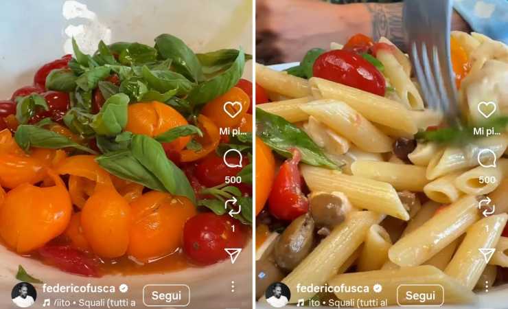 preparazione pasta alla crudaiola